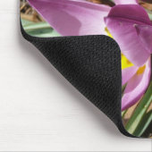 Rosa Crocses Frühlingsblume Mousepad (Ecke)