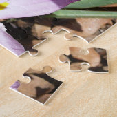 Rosa Crocses Frühlingsblume Puzzle (Seite)