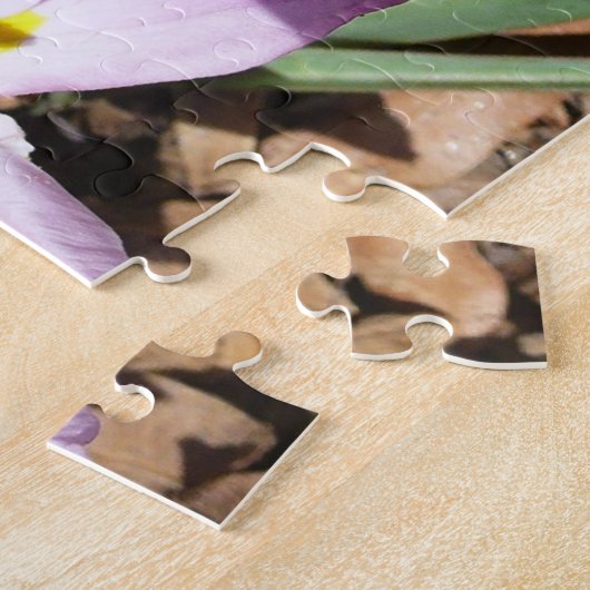 Rosa Crocses Frühlingsblume Puzzle (Seite)