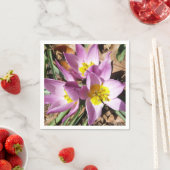 Rosa Crocses Frühlingsblume Serviette (Beispiel)