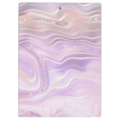 Rosa Crystal Monogram Klemmbrett (Rückseite)