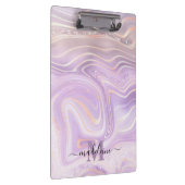 Rosa Crystal Monogram Klemmbrett (Rechts)