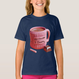 Rosa Cup und Schokolade T-Shirt