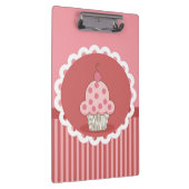 Rosa Cupcake-Design Klemmbrett (Rechts)
