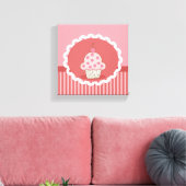 rosa Cupcake-Design Leinwanddruck (Insitu (Wohnzimmer))