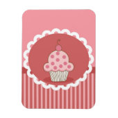 rosa Cupcake-Design Magnet (Vertikal)