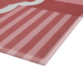 Rosa Cupcake-Design Schneidebrett (Ecke)