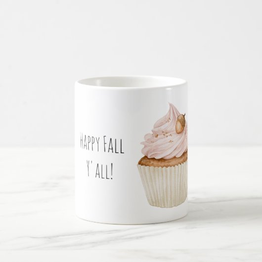 Rosa Cupcake Eichel Kaffeetasse (Mittel)