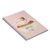 Rosa Cupcake Eichel Notizblock (Rechte Seite)