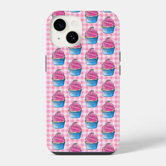 Rosa Cupcake iPhone Hülle (Rückseite)