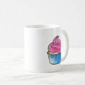 Rosa Cupcake Kaffeetasse (VorderseiteRechts)
