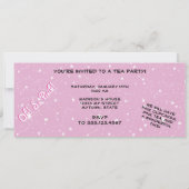 Rosa Cupcake Liebe Geburtstagsparty Einladung (Rückseite)