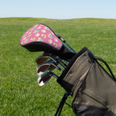 Rosa Cupcake-Muster Golf Headcover (In SItu)