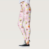 Rosa Cupcake-Muster Leggings (Links)