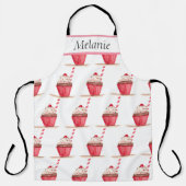 Rosa Cupcake Süßigkeiten Handgezogene Backwaren Ni Schürze (Vorderseite)