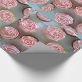 Rosa Cupcakes Geschenkpapier (Ecke)