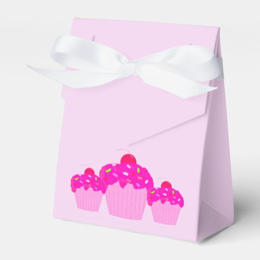 Rosa Cupcakes Geschenkschachtel (Vorderseite)