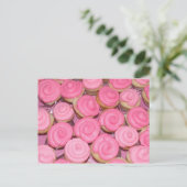 Rosa Cupcakes Postkarte (Stehend Vorderseite)