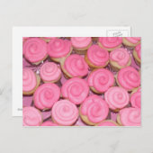 Rosa Cupcakes Postkarte (Vorne/Hinten)