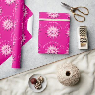 Rosa Custom 67 Meme Geschenkpapier