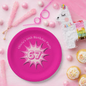 Rosa Custom 67 Meme  Pappteller (Party)
