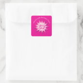 Rosa Custom 67 Meme Quadratischer Aufkleber (Tasche)