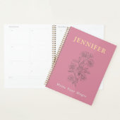 Rosa Custom-Name-Notizbuch – Süß und Sanft Planer (Anzeige)