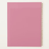 Rosa Custom-Name-Notizbuch – Süß und Sanft Planer (Rückseite)