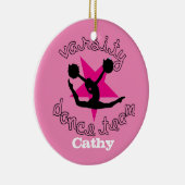 rosa Customizeable Tanz-Teamverzierung Keramikornament (Rechts)