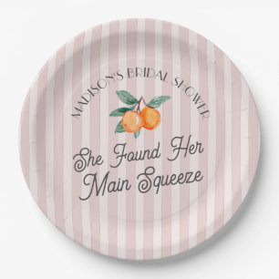 Rosa Cutie Main Squeeze Zitrus Junggesellinnenabsc Pappteller