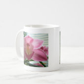 rosa Cymbidium Kaffeetasse (Vorderseite Links)