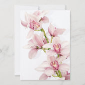 Rosa Cymbidium Orchid Erste kommunale Einladung (Rückseite)