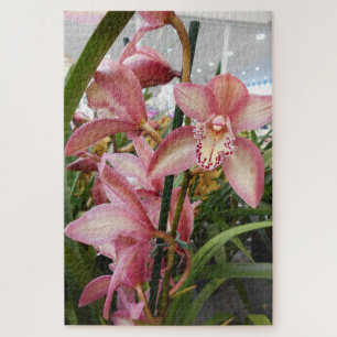 Rosa Cymbidium-Orchideen Puzzle