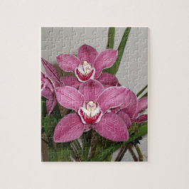 Rosa Cymbidium-Orchideen-Puzzlespiel Puzzle