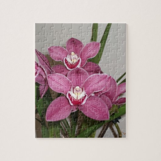 Rosa Cymbidium-Orchideen-Puzzlespiel Puzzle (Vertikal)