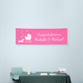 Rosa Dackel Dackel Dog Kinderdusche Banner (Messeveranstaltung)