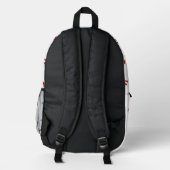 Rosa Dackel Hund Bedruckter Rucksack (Rückseite)