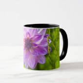 Rosa Dahlia, Aquarell-Effekt Tasse (VorderseiteRechts)