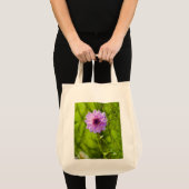 Rosa Dahlia, Aquarell-Effekt Tragetasche (Vorderseite (Produkt))