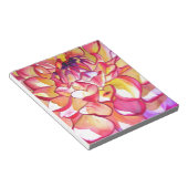 Rosa Dahlia Blume Aquarell Kunst Notizblock (angewinkelt)