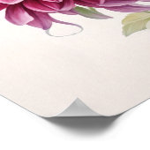 Rosa Dahlia Blume Art Print Poster (Ecke)