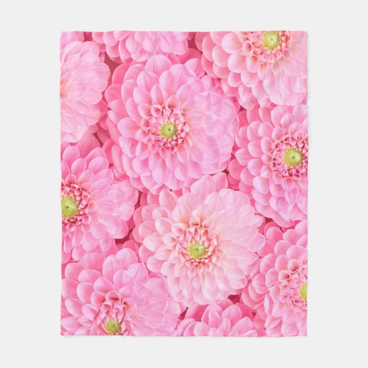 Rosa Dahlia Blume Hintergrund. Top-Ansicht. Fleecedecke (Vorderseite)
