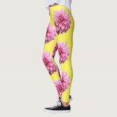 Rosa Dahlia-Blume Leggings (Links)