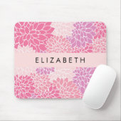 Rosa Dahlia-Blume, Muster der Blume, Ihr Name Mousepad (Mit Mouse)