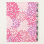 Rosa Dahlia-Blume, Muster der Blume, Ihr Name Planer (Rückseite)