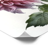 Rosa Dahlias Blume Art Print Poster (Ecke)