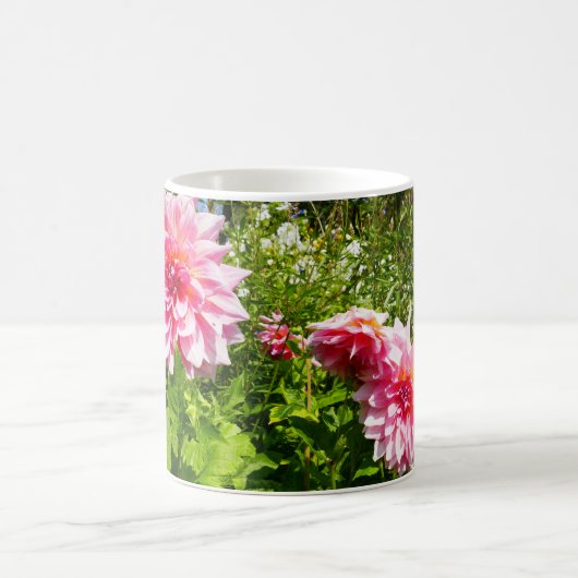 Rosa Dahlias (Otto's Thrill) Kaffeetasse (Mittel)