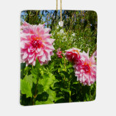 Rosa Dahlias (Otto's Thrill) Keramikornament (Rechts)