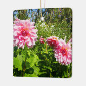 Rosa Dahlias (Otto's Thrill) Keramikornament (Links)