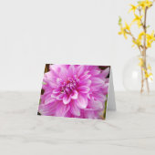 Rosa Dahlie Karte (Gelbe Blume)